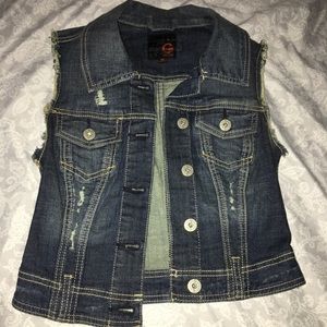 G by Guess Denim Vest Size XS